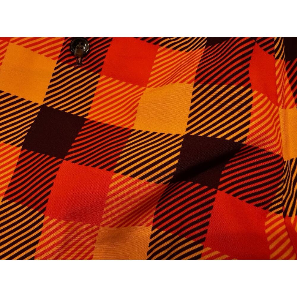 New 36 X 33 Shinesty Pants Orange Plaid Checkered Crazy Thanksgiving - Picture 7 of 7